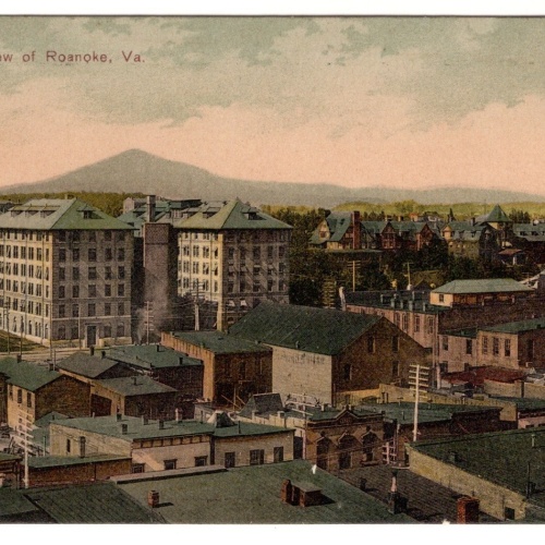 AK, Birdseye view of Roanoke, Ansichtskarte (S7422)
