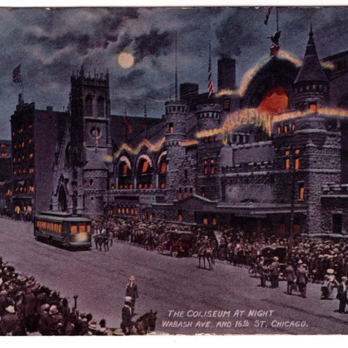 AK, Wabash Ave. and 16th St. Chicago, Ansichtskarte (S7423)