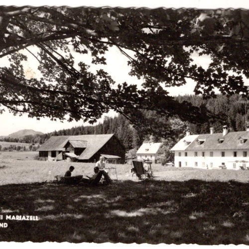 AK, Mooshuben bei Mariazell, Pension Wieland, Steiermark, Ansichtskarte (S7429)