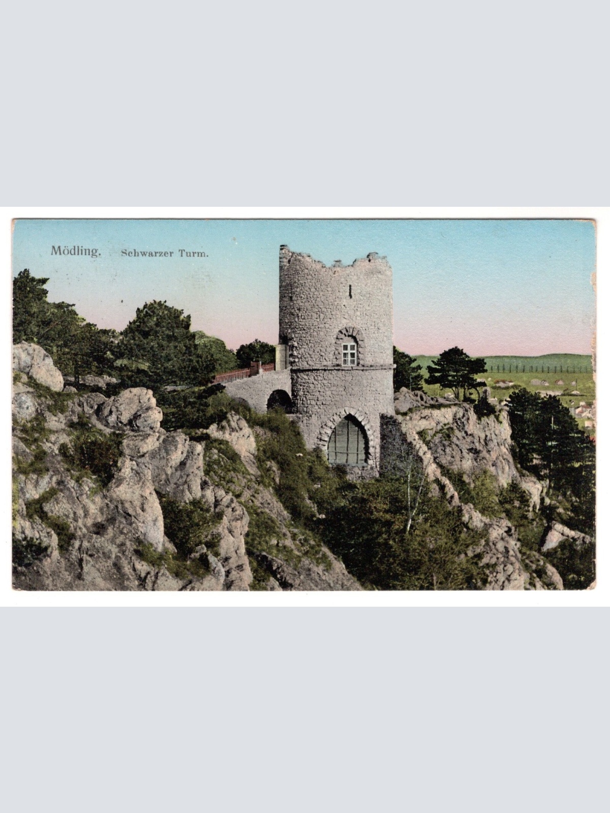 AK, Mödling, Schwarzer Turm, Niederösterreich, Ansichtskarte (S7449)