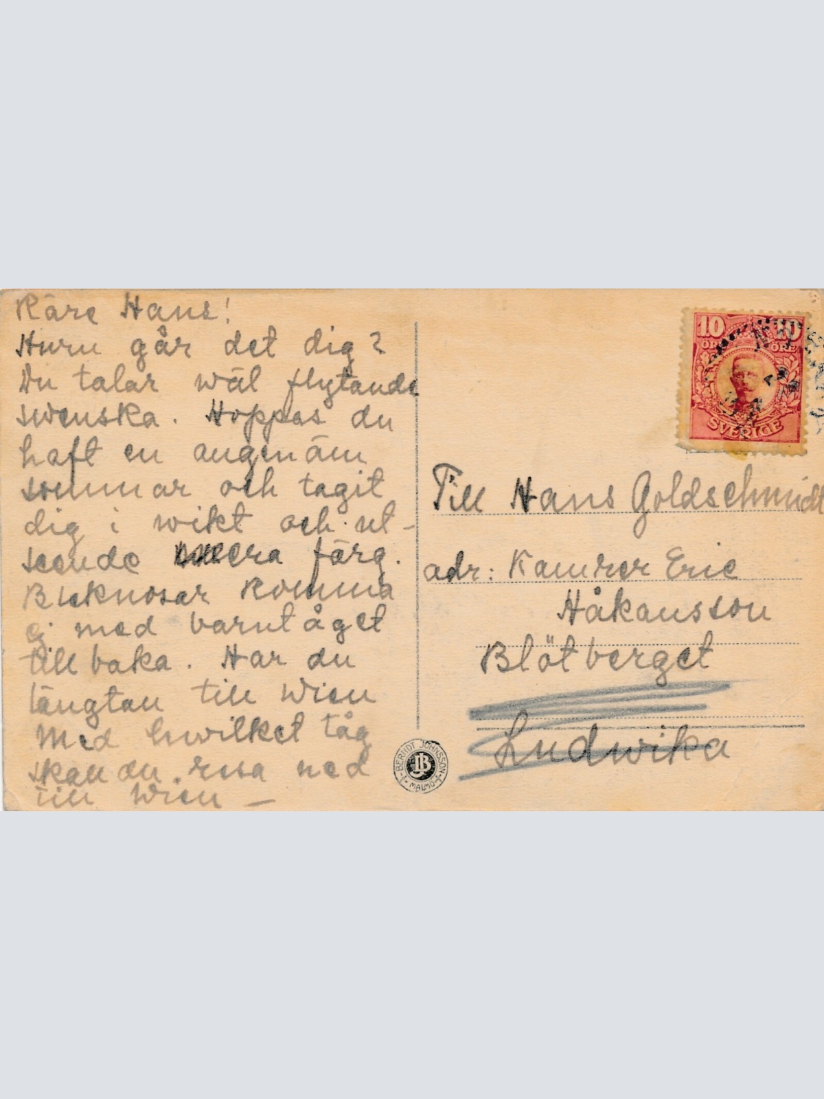 AK aus Höör Parti av torget Schweden Ansichtskarte (14583)