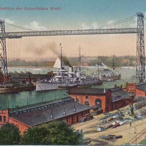 AK aus Kiel Schwebelfähre Schleswig - H Ansichtskarte (14563)