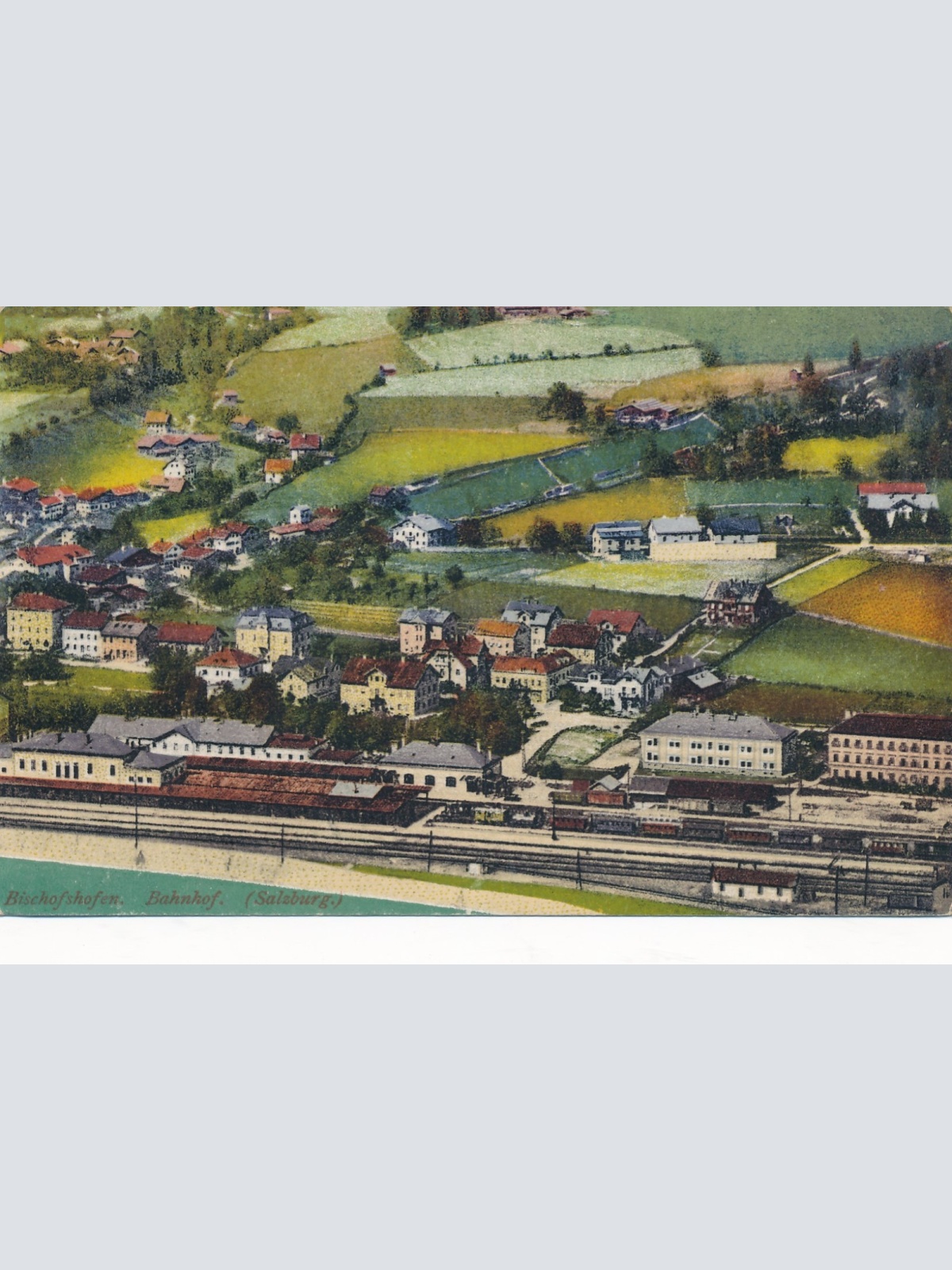 AK aus Bischofshofen Bahnhof Salzburg Ansichtskarte (14637)