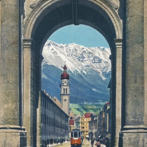 AK aus Innsbruck Unter der Triumphforte Tirol Ansichtskarte (14717)