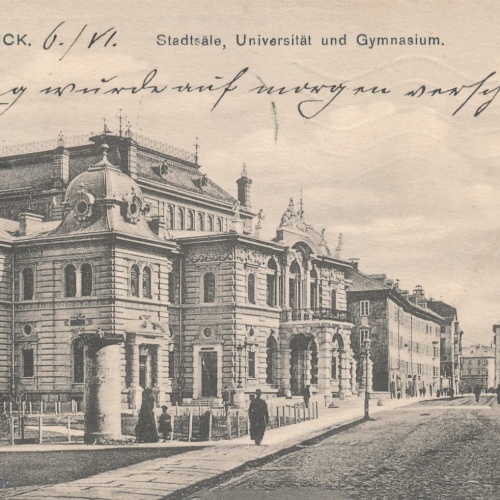 AK aus Innsbruck Stadtsäle Universität Tirol Ansichtskarte (14709)