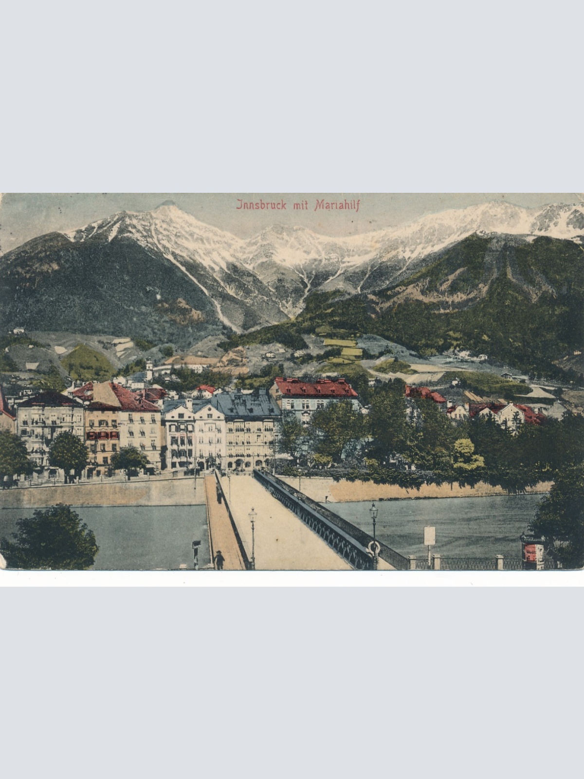 AK Innsbruck mit Mariahilf Tirol Ansichtskarte (14760)