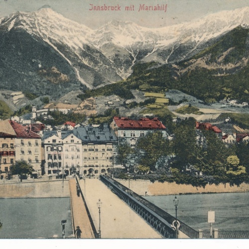 AK Innsbruck mit Mariahilf Tirol Ansichtskarte (14760)