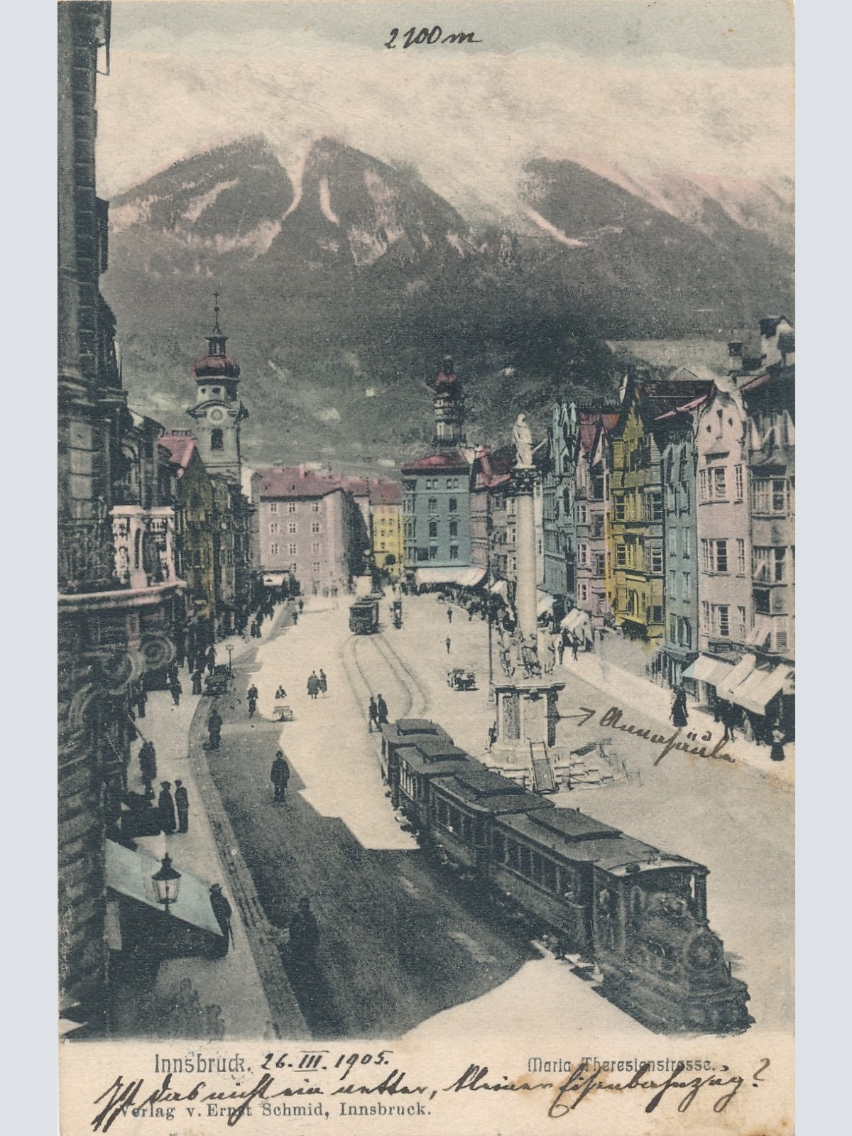 AK aus Innsbruck Maria Theresienstrasse Tirol Ansichtskarte (14768)