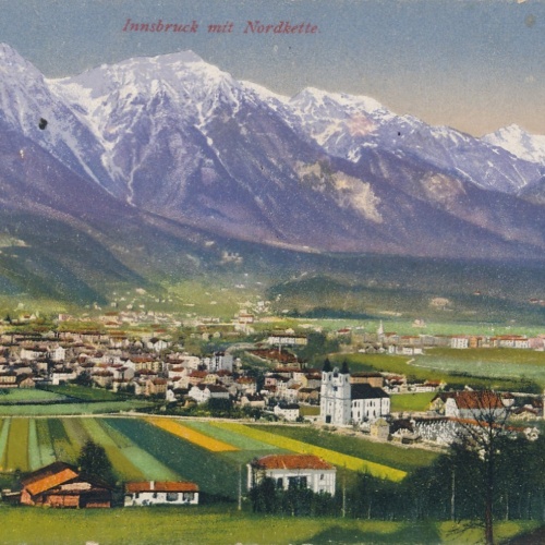 AK aus Innsbruck mit Nordkette Ansichtskarte (14773)