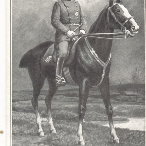 AK Generalfeldmarschall Hindenburg auf Pferd (14792)