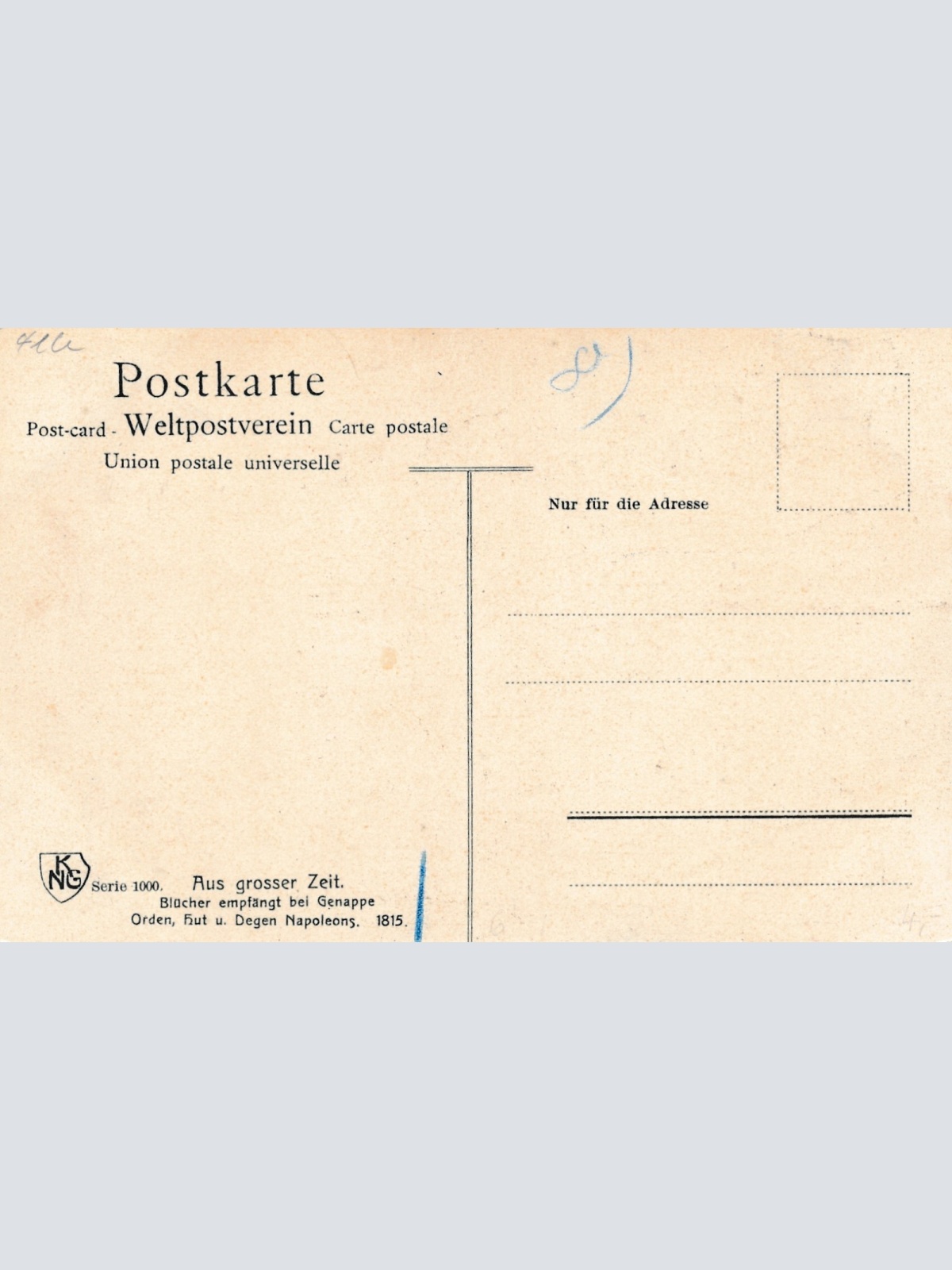 AK aus Grosser Zeit Blücher empfängt bei Genappe Ansichtskarte (14851)