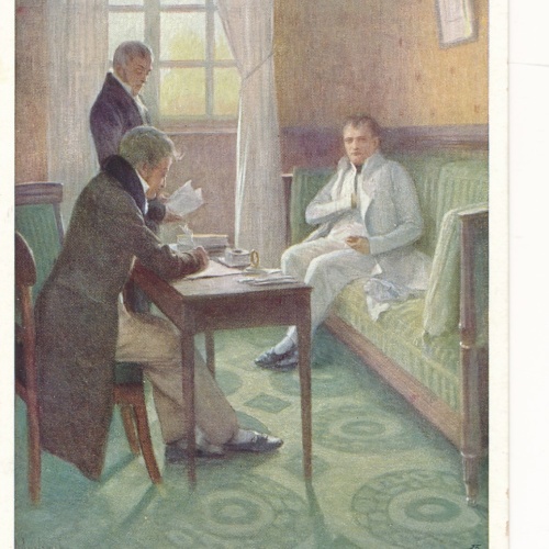 AK Napoleon Diktiert seine Memoiren Ansichtskarte (14857)