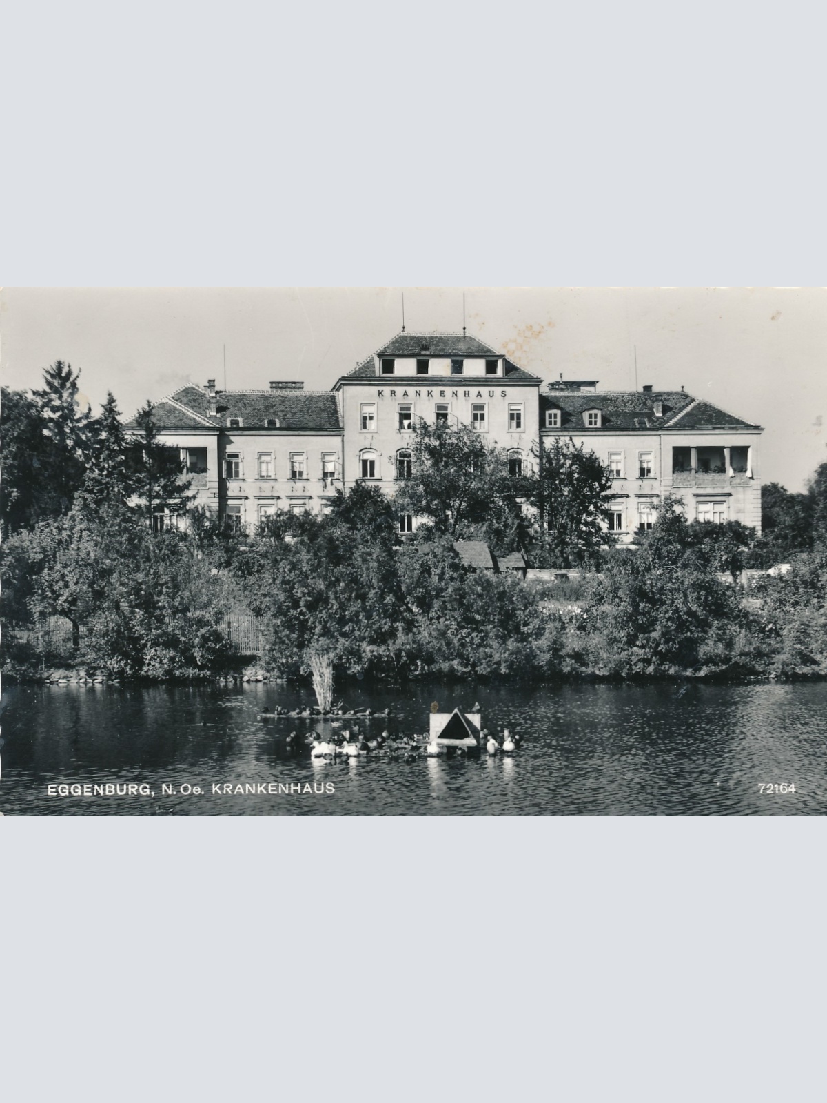 AK aus Eggenburg mit Krankenhaus Niederösterreich Ansichtskarte (14876)