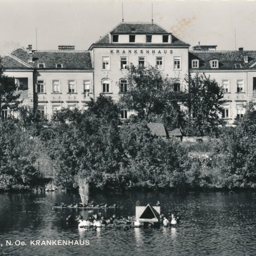 AK aus Eggenburg mit Krankenhaus Niederösterreich Ansichtskarte (14876)