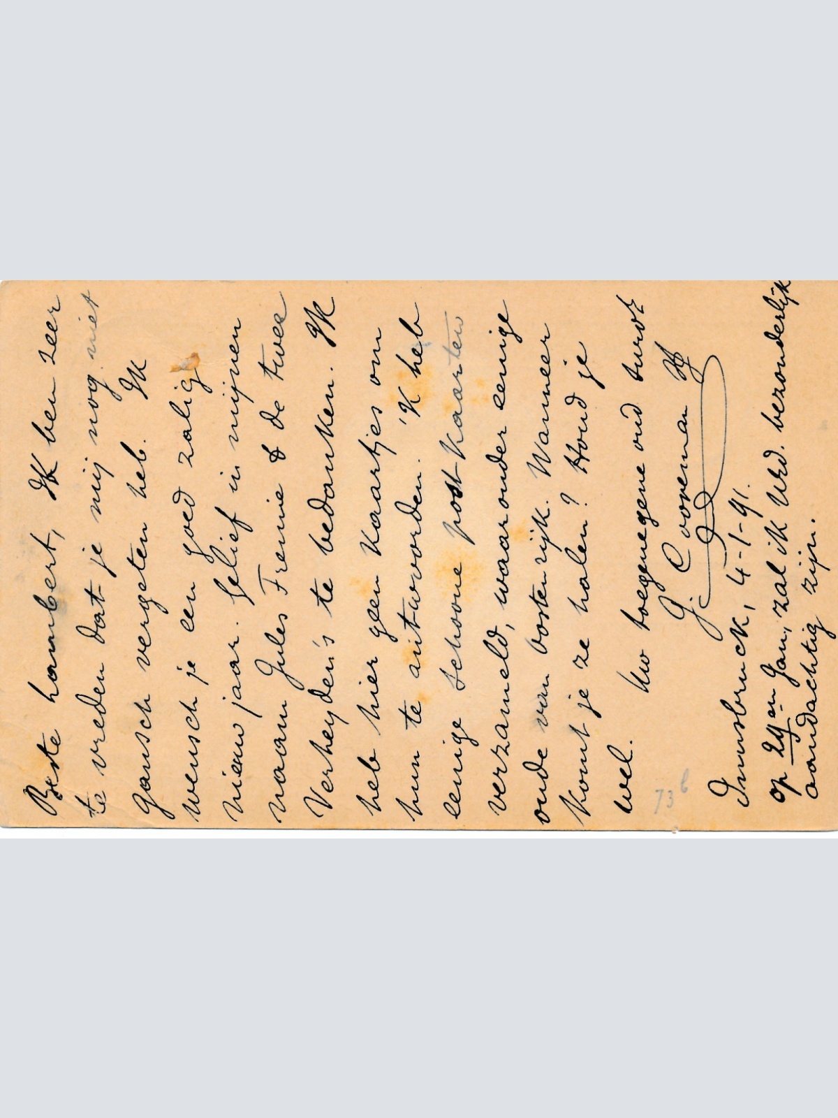 5 Kreuzer Ganzsachen - Karte aus Innsbruck Stadt Ansichtskarte (14937)