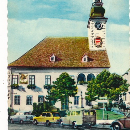 AK aus Mödling bei Wien mit Oldtimer Niederöst. Ansichtskarte (14950)