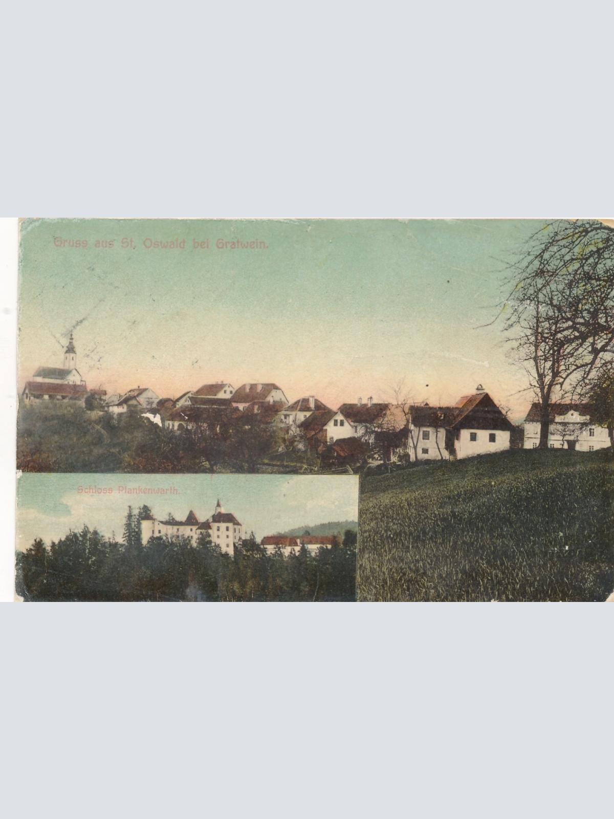 AK gruss aus St. Oswald bei Gratwein Steiermark Ansichtskarte (14890)