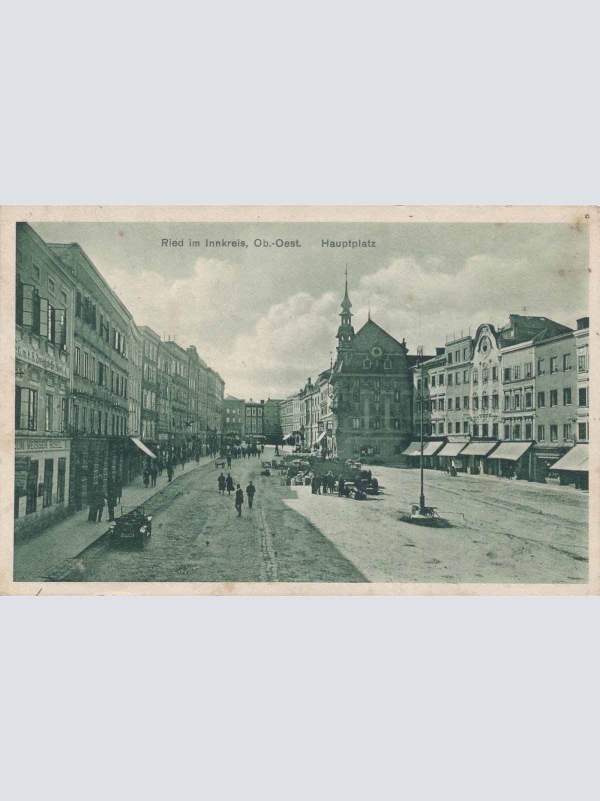 AK aus Ried im Innkreis Hauptplatz Oberösterreich Ansichtskarte (15056)