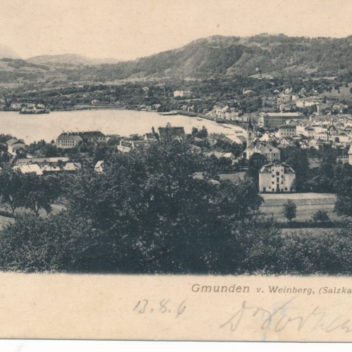 AK aus Gmunden vom Weinberg Oberösterreich Ansichtskarte (15060)