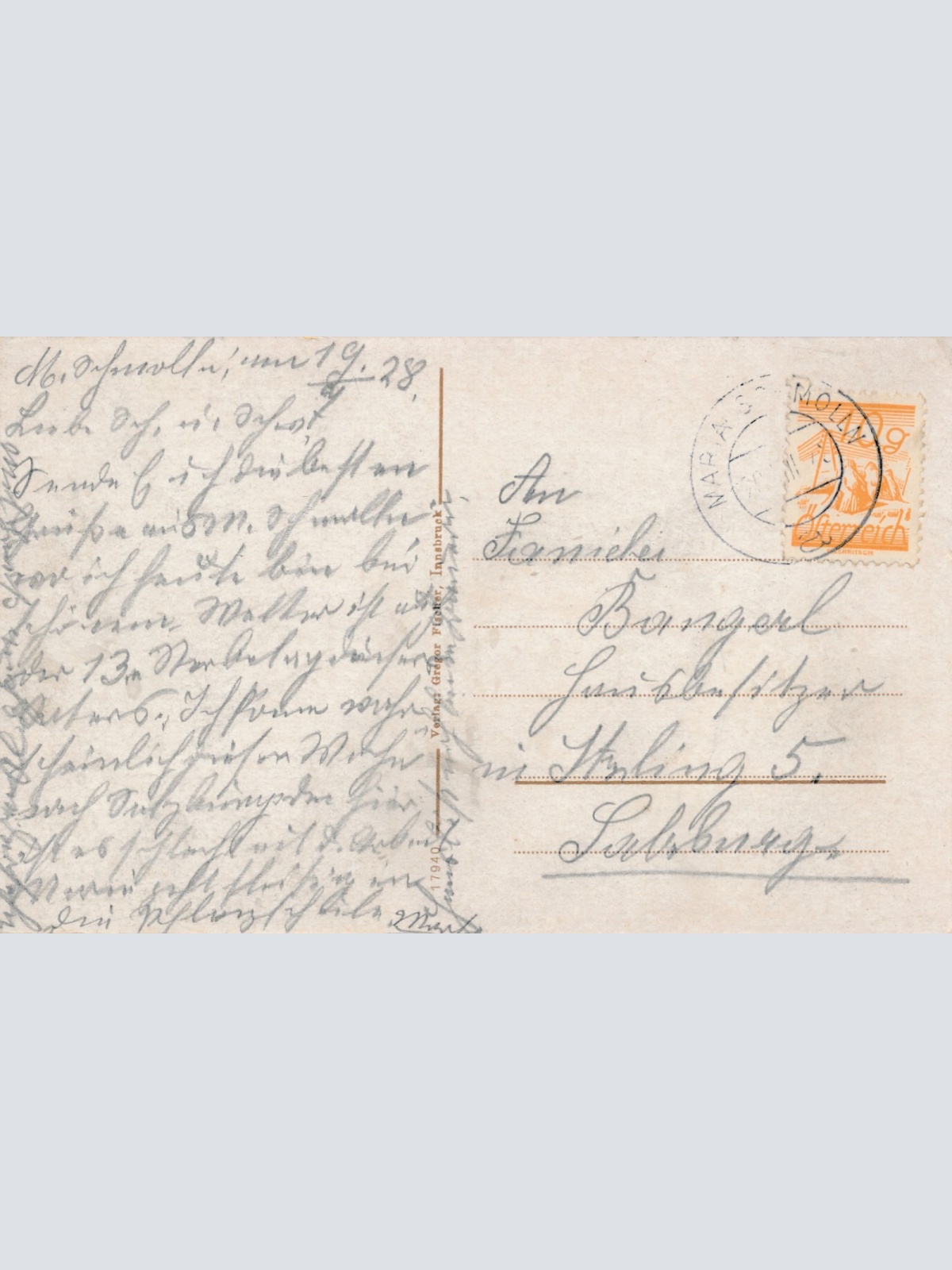 AK aus Maria Schmolln mit Schwalbe Oberösterreich Ansichtskarte (15111)