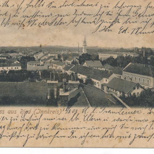 AK gruss aus Ried im Innkreis Oberösterreich Ansichtskarte (15152)