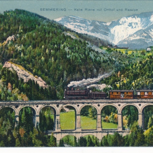 AK aus Semmering Kalte Rinne mit Orthof Niederösterreich Ansichtskarte (14893)