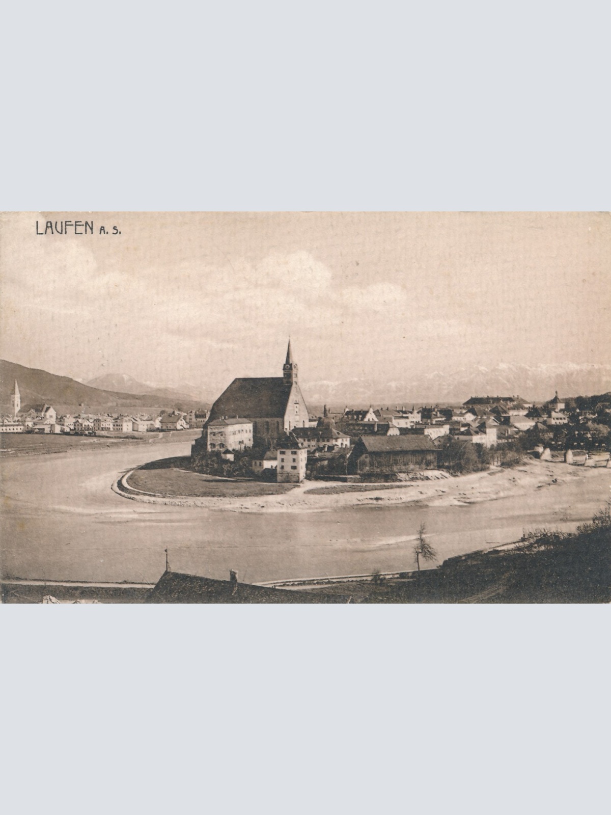 AK aus Laufen A.S. Bayern Ansichtskarte (14930)