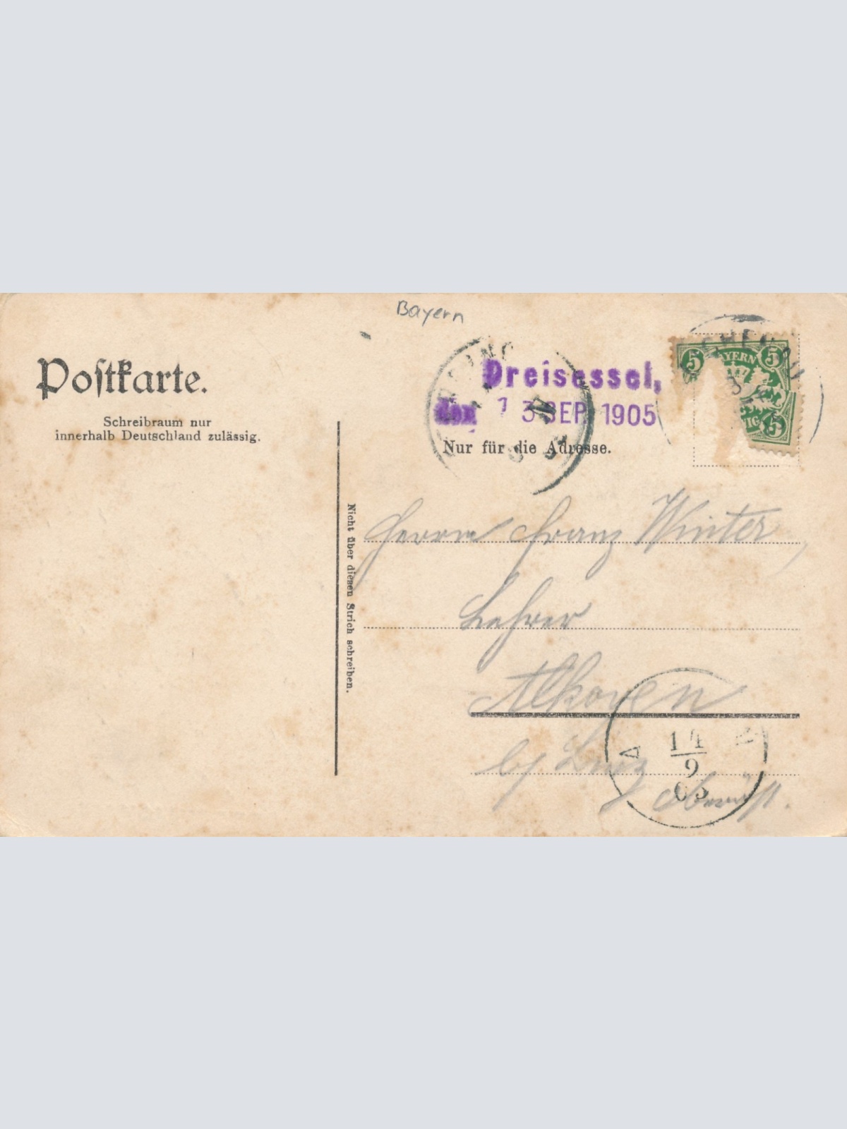 AK gruss vom Dreisessel Bayern Ansichtskarte (14926)