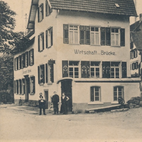 AK gruss von der Brücke Schiltach Baden Württemberg Ansichtskarte (14923)