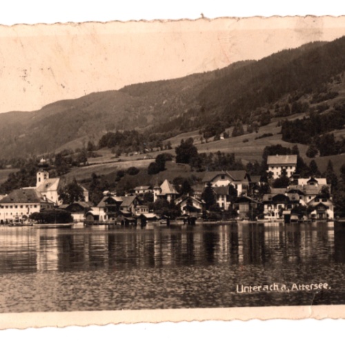 AK aus Unterach a. Attersee, Oberösterreich (F418)