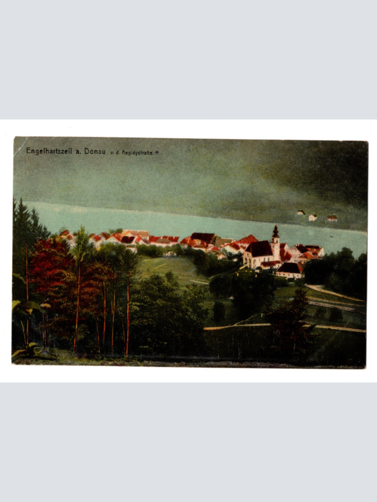 AK aus Engelhartzell a. Donau v. d. Aegidystraße , Oberösterreich (F420)