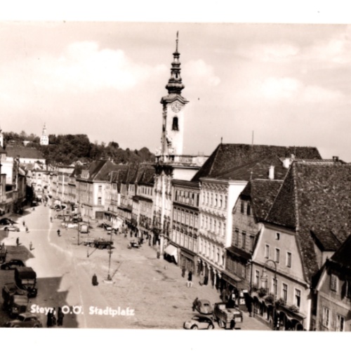 AK aus Steyr Stadtplatz, Oberösterreich (F423)