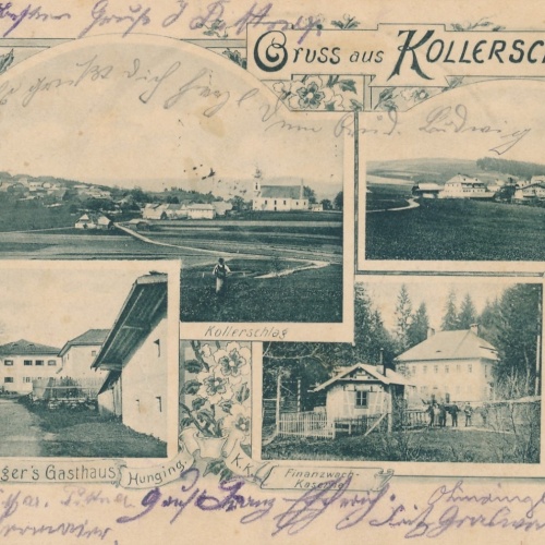 AK gruss aus Kollerschlag Meisingers Gastha Oberösterreich Ansichtskarte (15102)