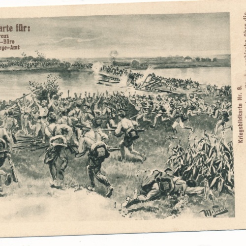 AK Militaria Rot Kreuz Karte Nr. 9 Die Vertreibung der Serben aus Syrmien (16028