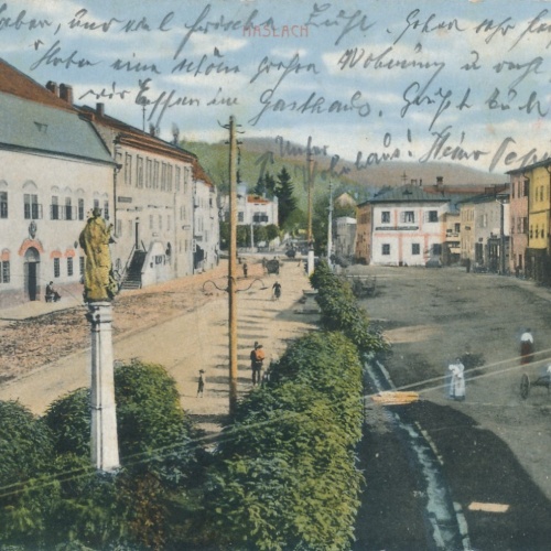 AK aus Haslach Strassenansicht Oberöst. Ansichtskarte (15045)