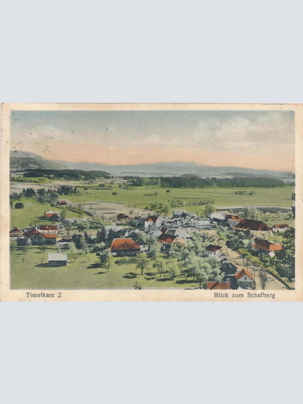 AK aus Timelkam 2 mit Schafberg Oberöst. Ansichtskarte (15043)