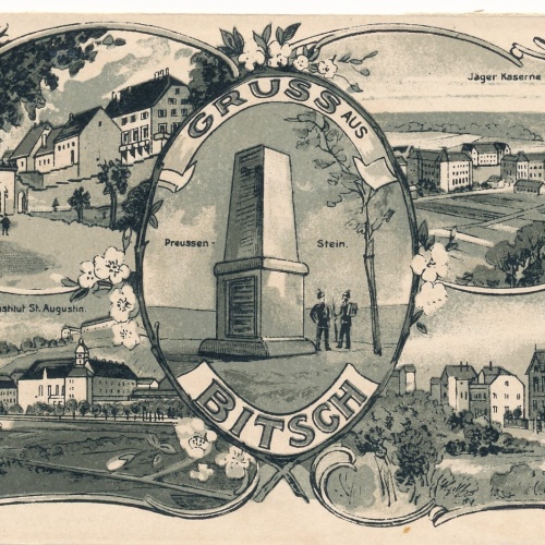 AK gruss aus Bitsch Frankreich Ansichtskarte (15943)