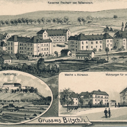 AK gruss aus Bitsch Frankreich Ansichtskarte (15942)