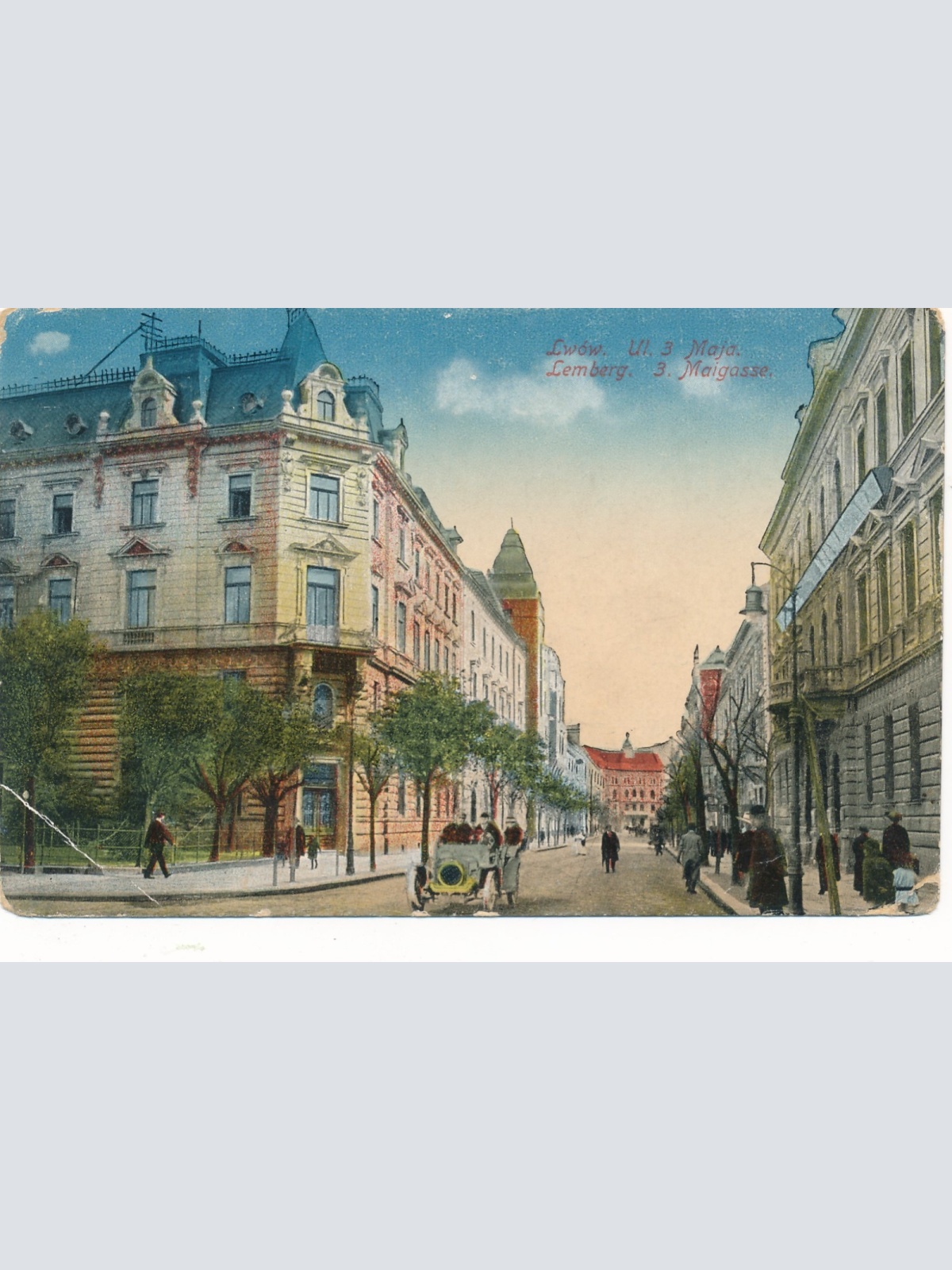 AK aus Lemberg 3. Maigasse Ukraine Ansichtskarte (15824)