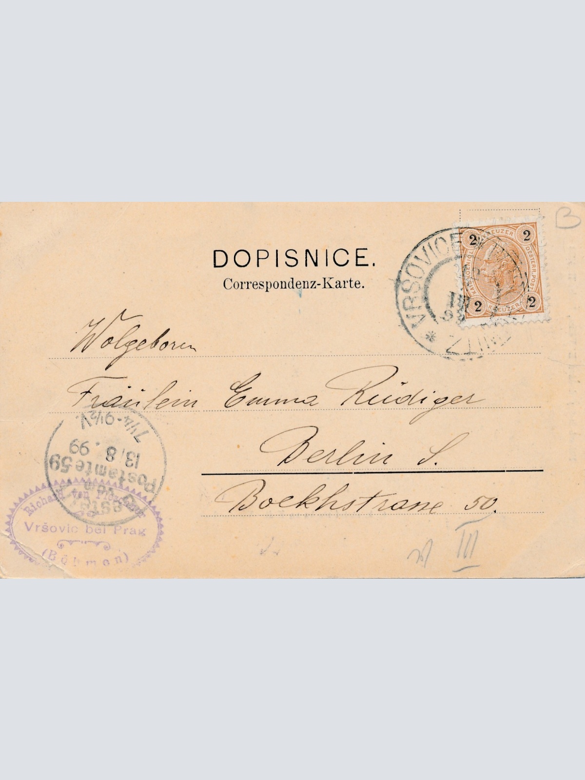 AK aus Vinohradech Tschechoslowakei Ansichtskarte (15921)