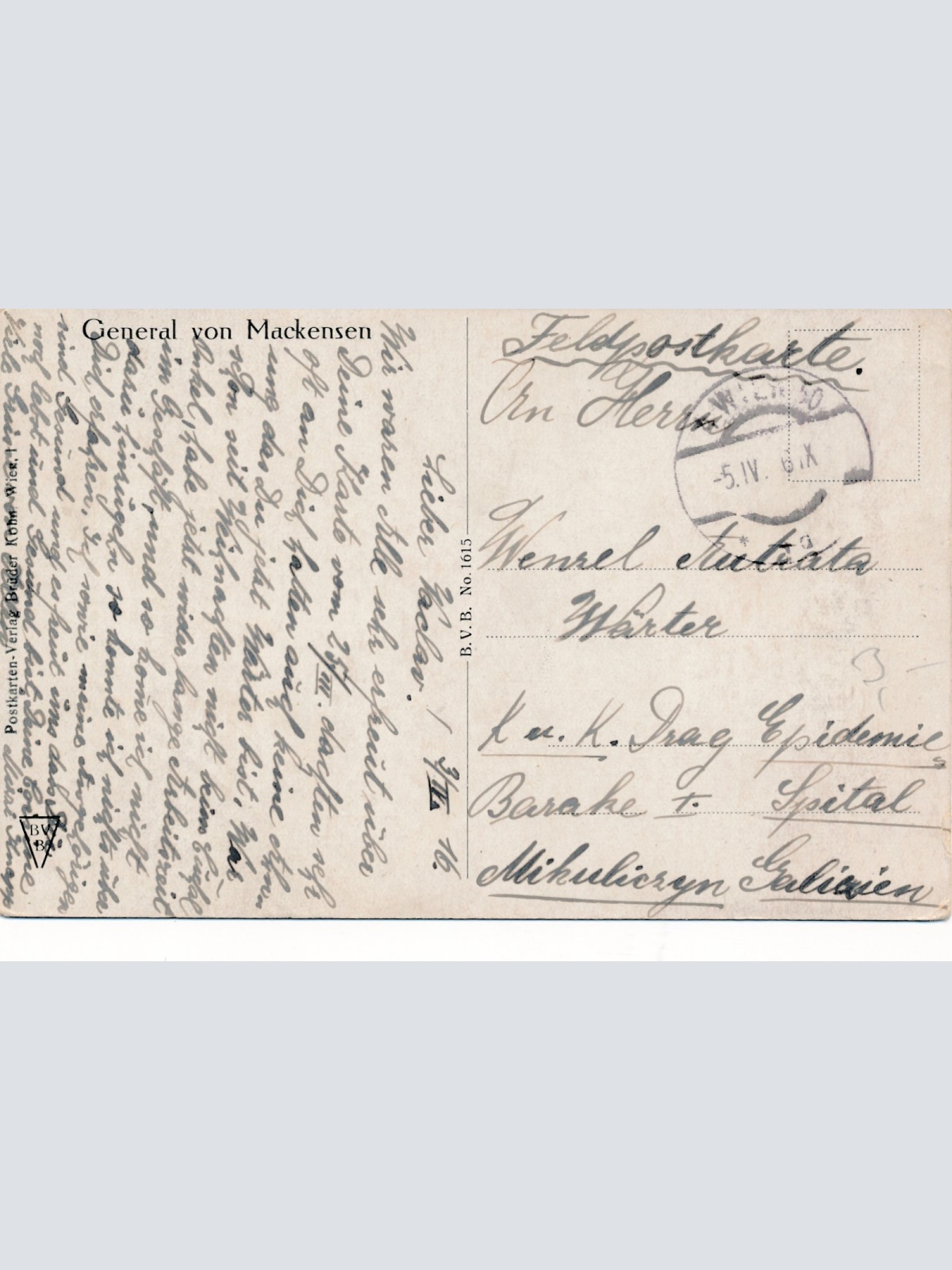 AK Militaria General von Mackensen (16037)
