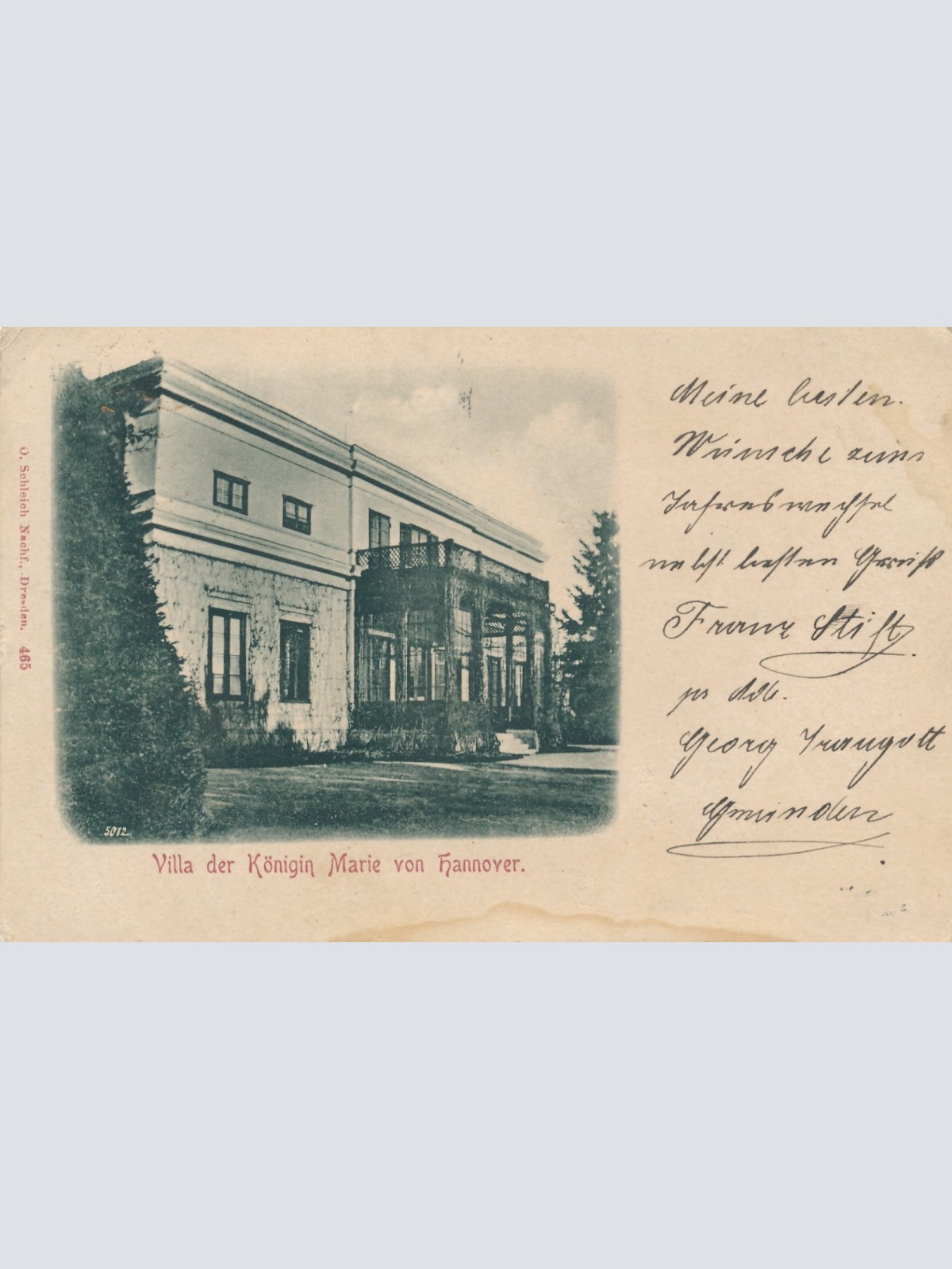 AK aus Gmunden Villa der Königin Oberösterreich Ansichtskarte (15605)