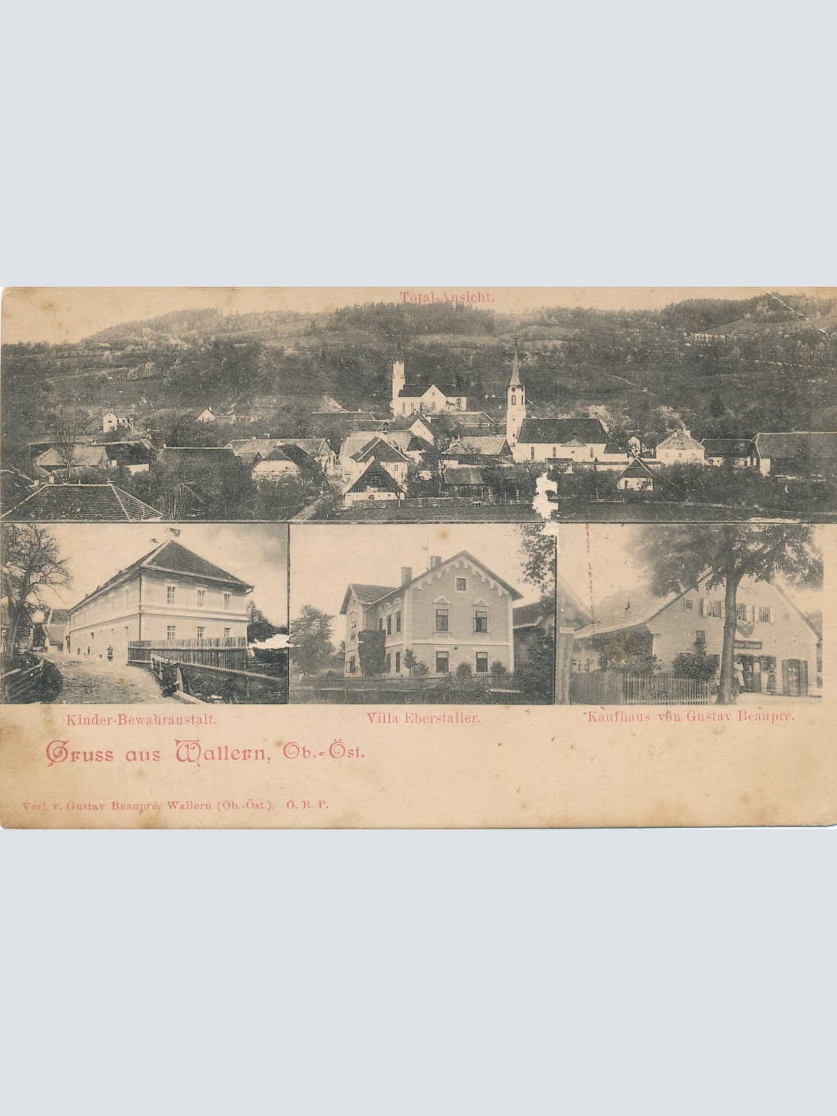 AK gruss aus Wallern Mehrbildkarte Oberöstereich Ansichtskarte (15266)