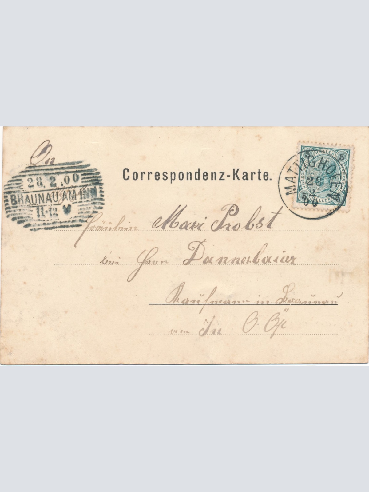 AK gruss aus Mattighofen Strassenansicht Oberösterreich Ansichtskarte (15232)