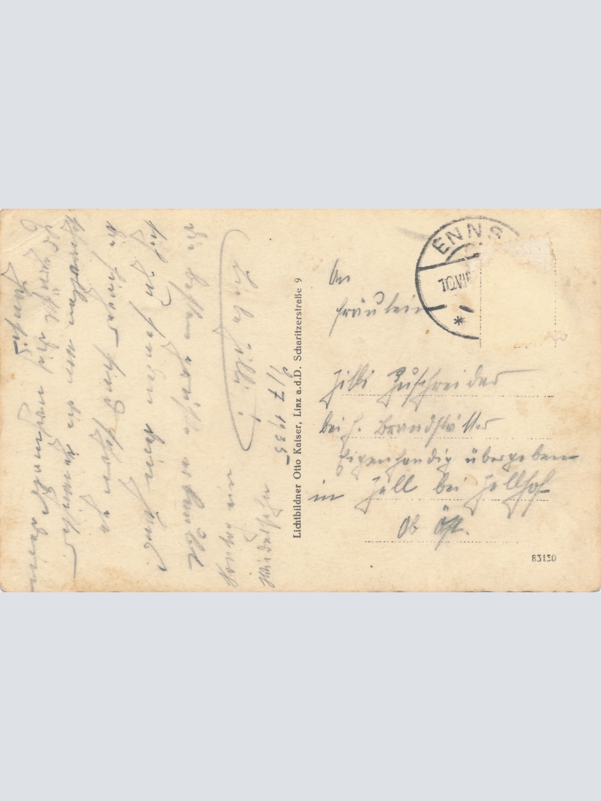 AK aus Enns mit Molkerei Oberösterreich Ansichtskarte (15647)