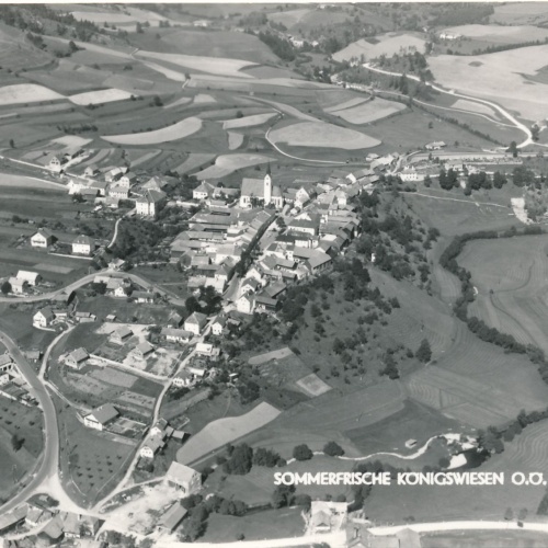 AK aus Königswiesen Luftbild Oberösterreich Ansichtskarte (15807)