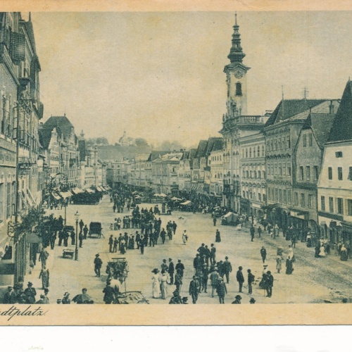 AK aus Steyr Stadtplatz Ansichtskarte (15908)