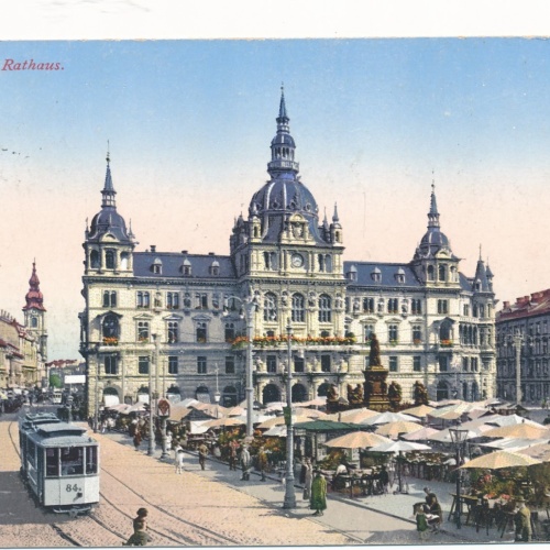 AK aus Graz Rathaus Steiermark Ansichtskarte (15892)