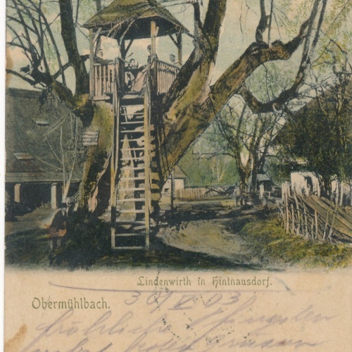 AK aus Obermühlbach Lindenwirth in Hintnausdorf Kärnten Ansichtskarte (16086)