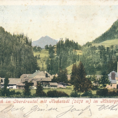 AK aus Dellach im Oberdrautal mit Hochstadl Kärnten Ansichtskarte (16092)